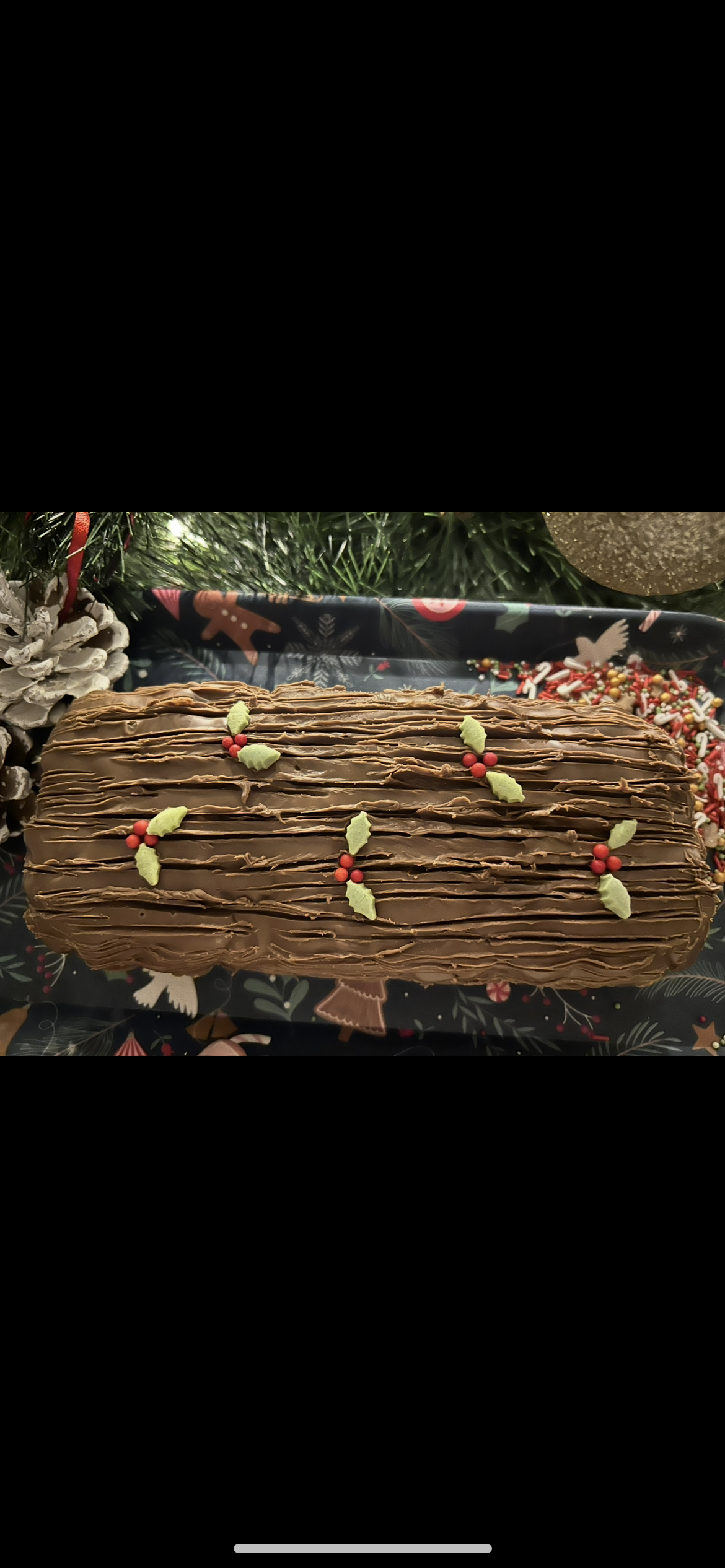 Christmas Swirl Log