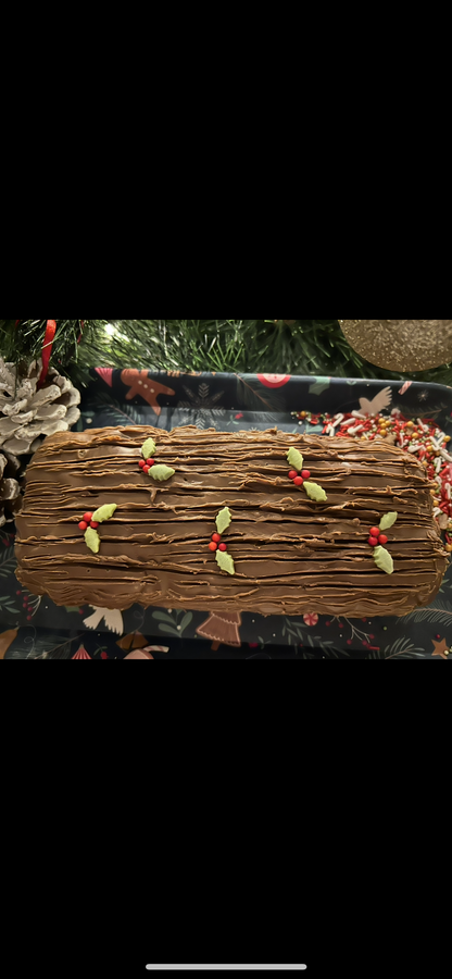 Christmas Swirl Log
