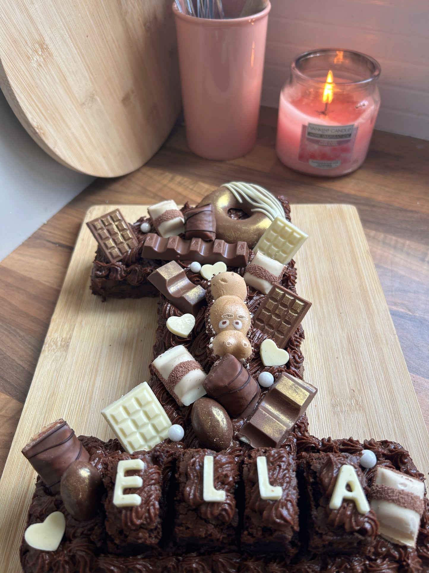 Number Brownie Cake