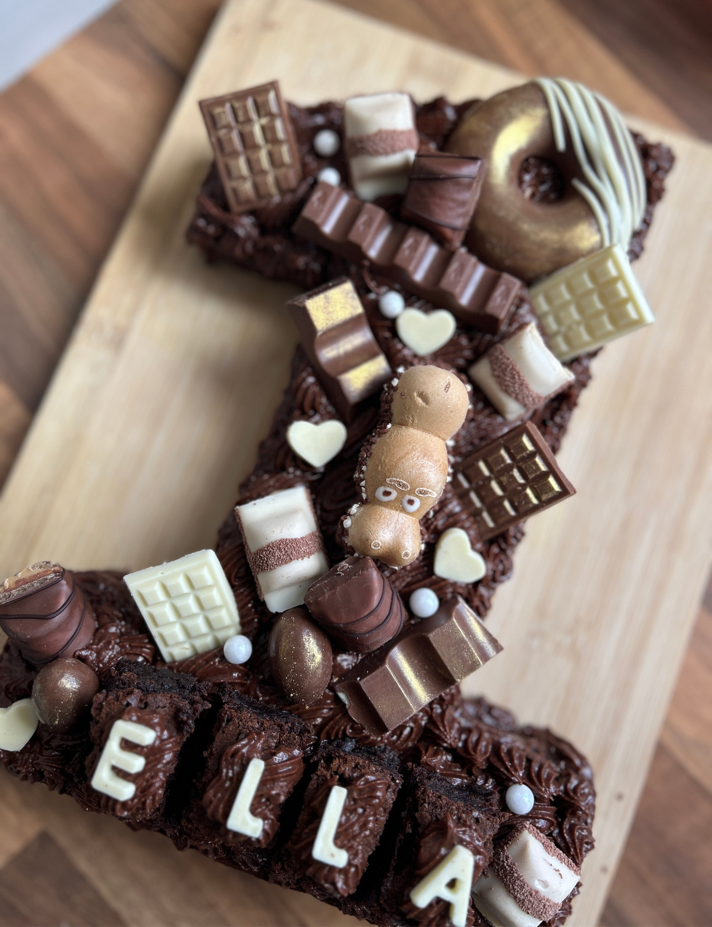 Number Brownie Cake