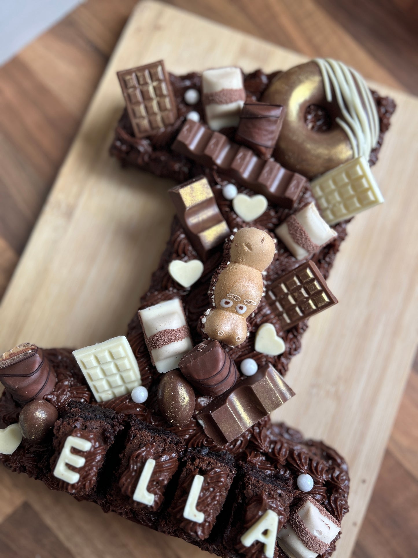 Number Brownie Cake
